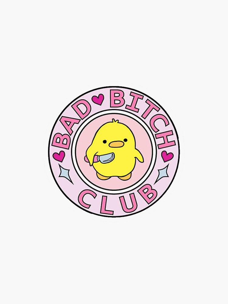 "Bad B*tch Club Logo" Sticker For Sale By Rhielligraphy | Redbubble