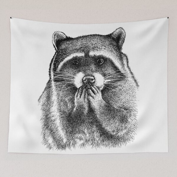 Aperçu de l'œuvre Hungry Raccoon créée et vendue par cjnconway.