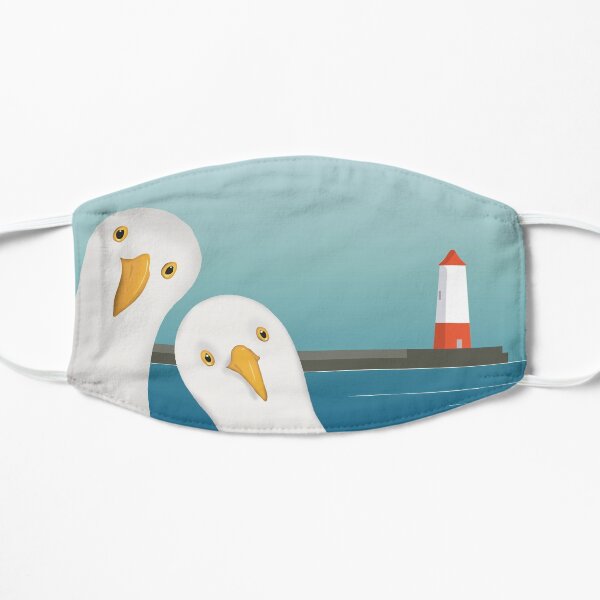 A seagull's Welcome Flat Mask