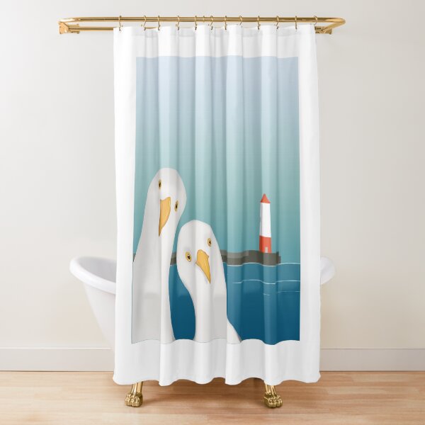 A seagull's Welcome Shower Curtain