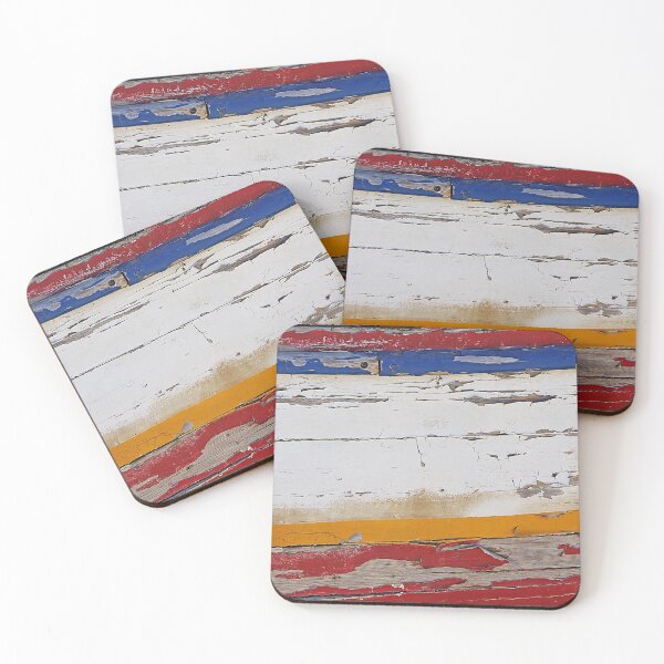 Item preview, Weathered Painted Wooden Boat Hull Detail Coastal Texture designed and sold by worldways.