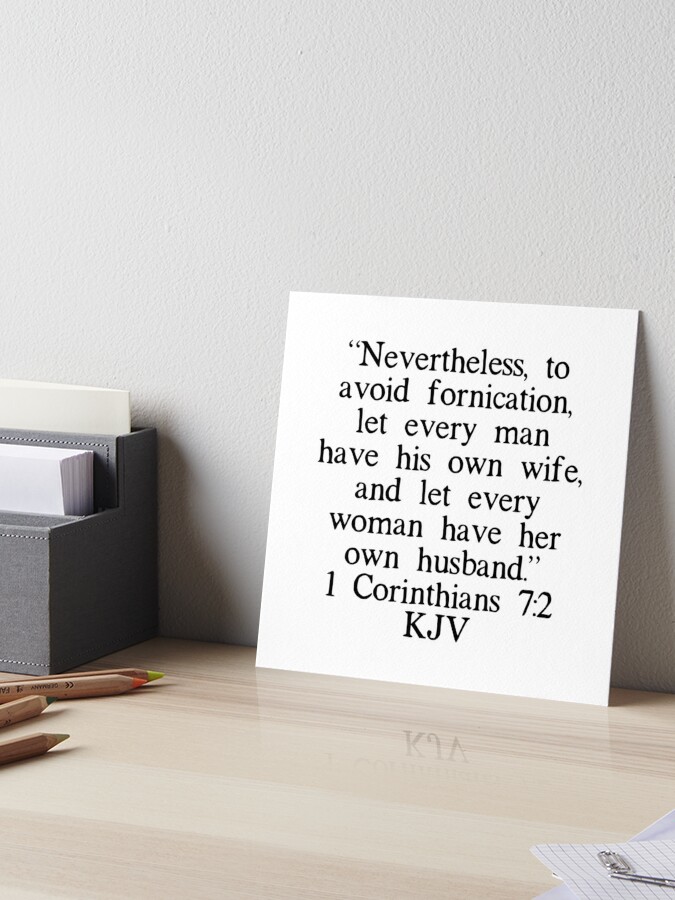 1 Corinthians 7:2 - Bible verse 