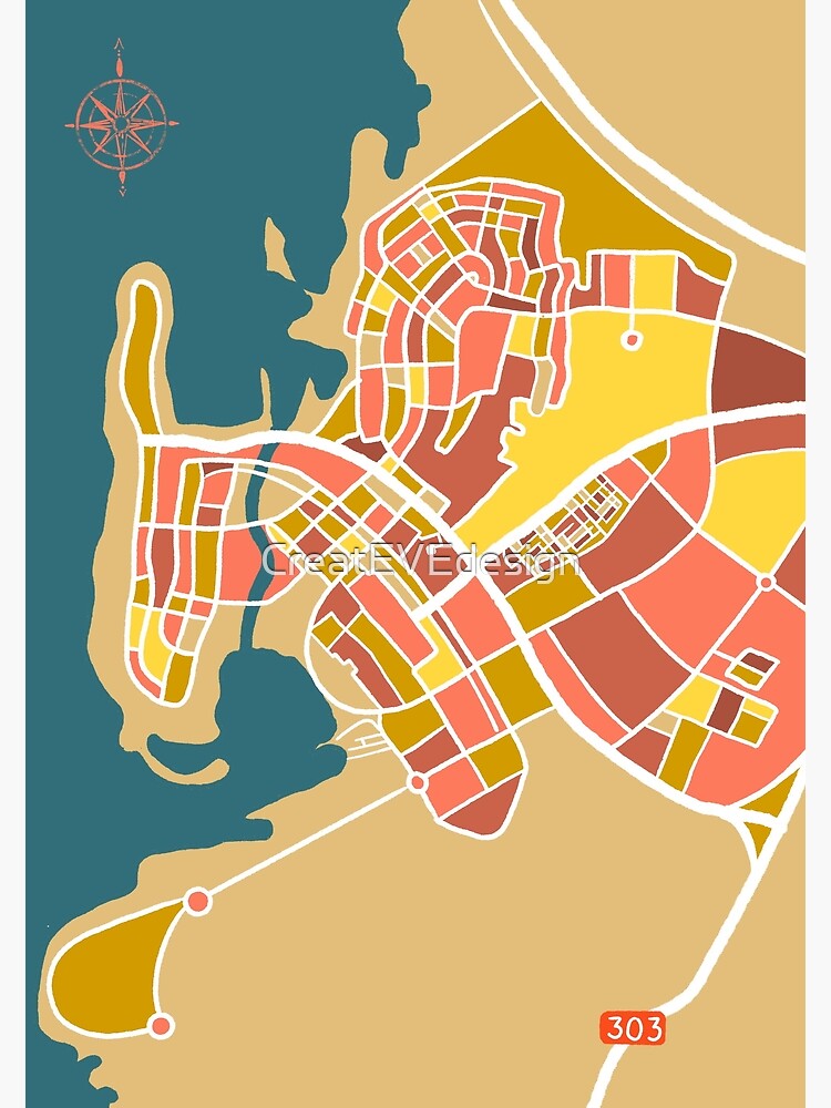 Artistic map of KAUST, King Abdullah University of Science and ...