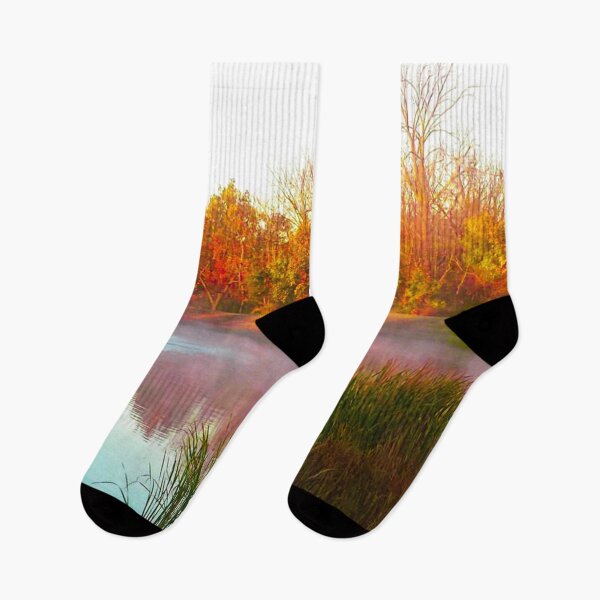 Item preview, SWIC Fall Trees Behind Pond designed and sold by MaryaMeerkat.