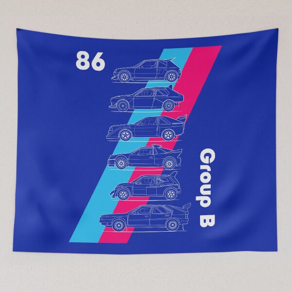 Item preview, Group B rallycars pink and blue designed and sold by purpletwinturbo.