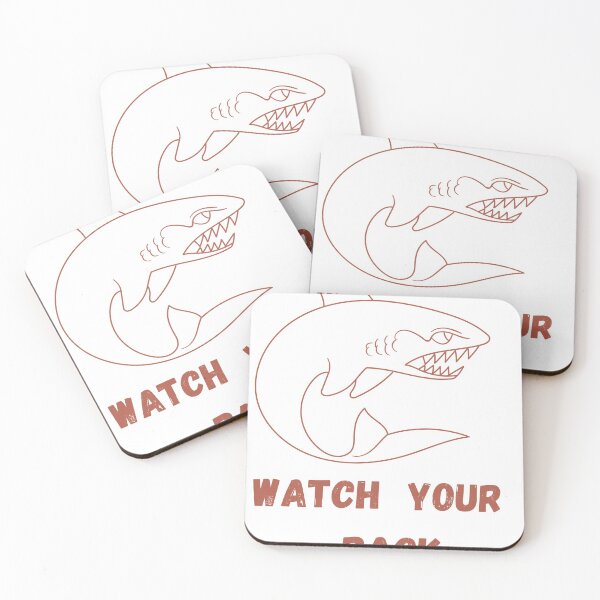 Item preview, WATCH YOUR  BACK SHARK designed and sold by WEShop23.