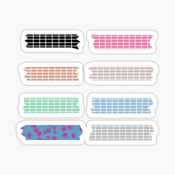 Happy Day - Washi Tape Sticker Sheet — Andrea Bethke