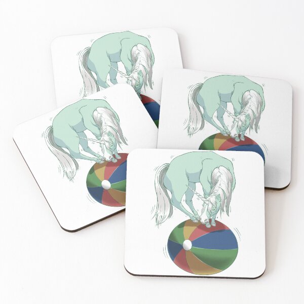 Item preview, Unicorn Balancing on Beach Ball designed and sold by RJKpoyp.
