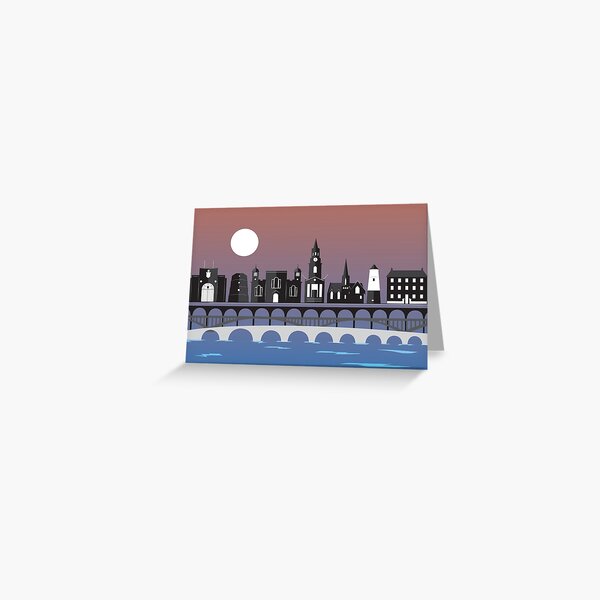 Berwick upon Tweed Landmarks Greeting Card