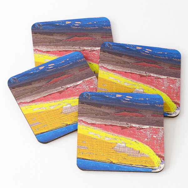 Item preview, Weathered Painted Wooden Boat Detail Colorful Texture Coastal  designed and sold by worldways.