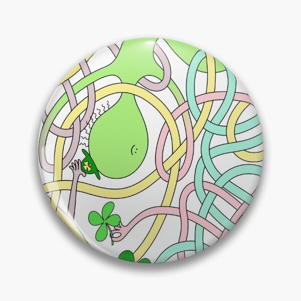 Item preview, Mr Squiggly Four-Leaf Clover designed and sold by Becky Titus.