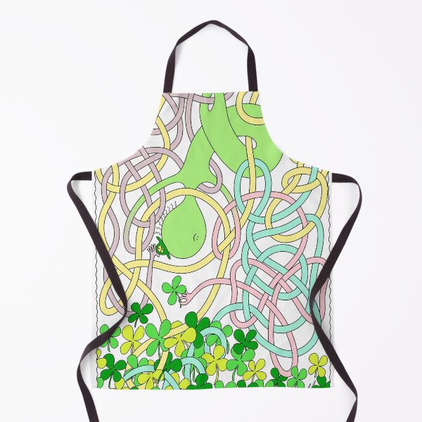 Item preview, Mr Squiggly Four-Leaf Clover designed and sold by Becky Titus.