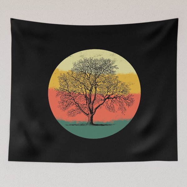 Item preview, Retro Tree Silhouette Nature Lovers Vintage Style graphic designed and sold by NoveltyMerch.