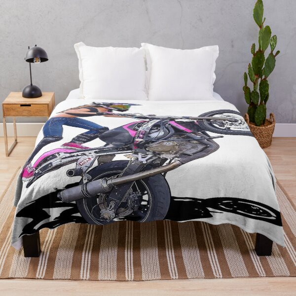 Item preview, Girl driving a biker wheelie designed and sold by DigitalCrown.