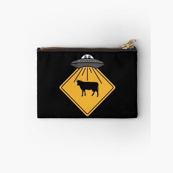 Item preview, UFO Alien Cow Abduction Road Sign designed and sold by hadicazvysavaca.