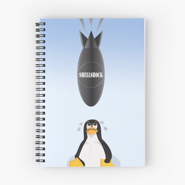 Item preview, Funny Shellshock Bug Shirt with Linux's Penguin designed and sold by ibadishi.