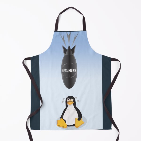 Item preview, Funny Shellshock Bug Shirt with Linux's Penguin designed and sold by ibadishi.