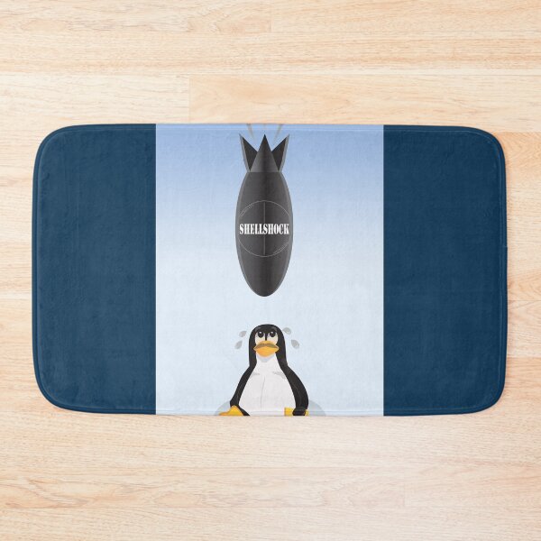 Item preview, Funny Shellshock Bug Shirt with Linux's Penguin designed and sold by ibadishi.