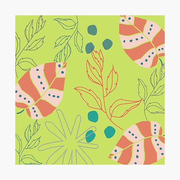 Item preview, Summer tropical flower leaves designed and sold by Angryjcartoons.