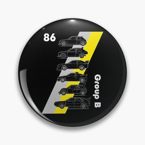 Item preview, Group B rallycars grey and yellow designed and sold by purpletwinturbo.