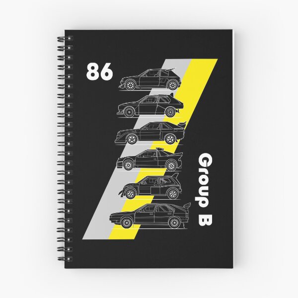 Item preview, Group B rallycars grey and yellow designed and sold by purpletwinturbo.