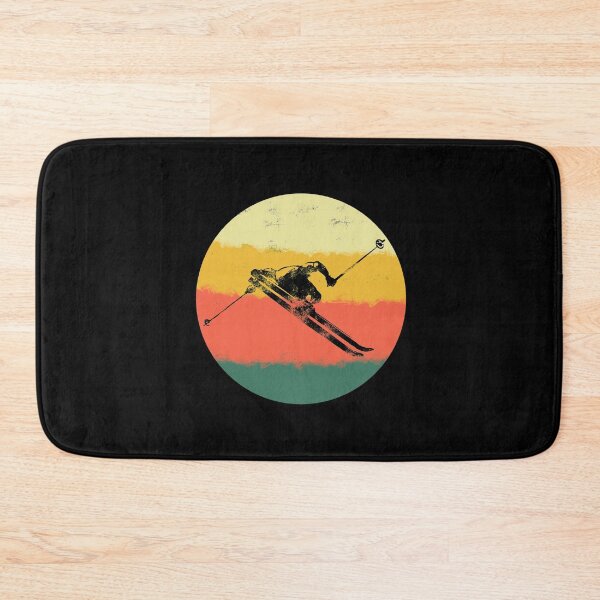 Item preview, Retro Downhill Snow Skiing Ski Jump Vintage Style print designed and sold by NoveltyMerch.