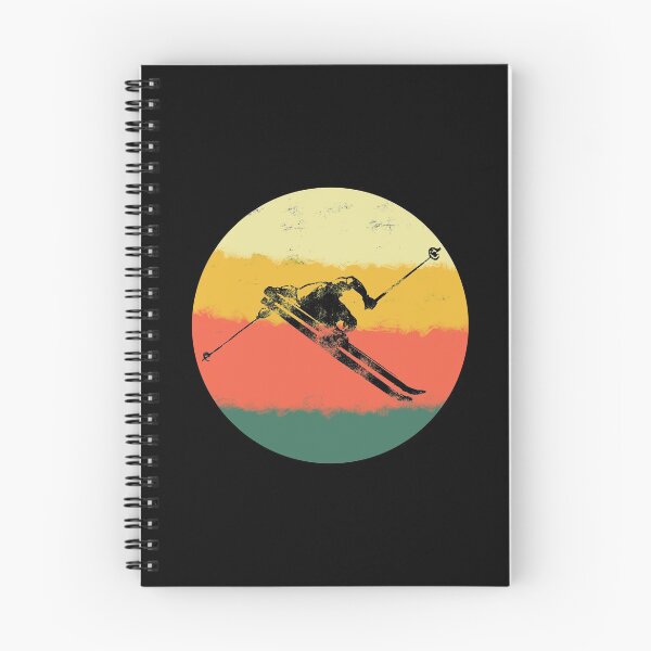 Item preview, Retro Downhill Snow Skiing Ski Jump Vintage Style print designed and sold by NoveltyMerch.