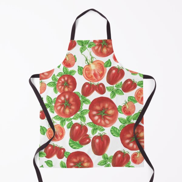 Item preview, Watercolor Tomato Basil Vegan Gift designed and sold by Sandra78.