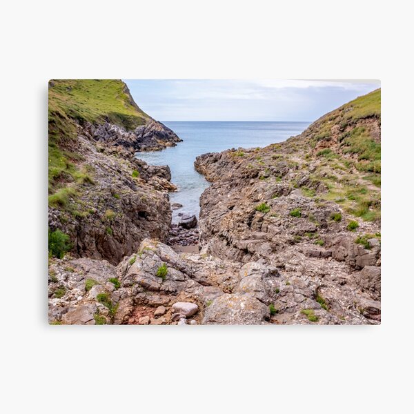 Item preview, Welsh Coastal Path, Gower, South Wales. Access to Mewslade Bay cut off at high tide designed and sold by yackers1.
