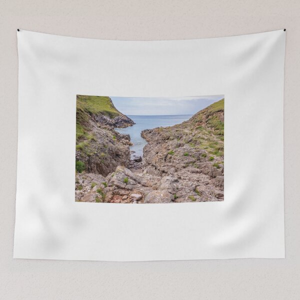 Item preview, Welsh Coastal Path, Gower, South Wales. Access to Mewslade Bay cut off at high tide designed and sold by yackers1.