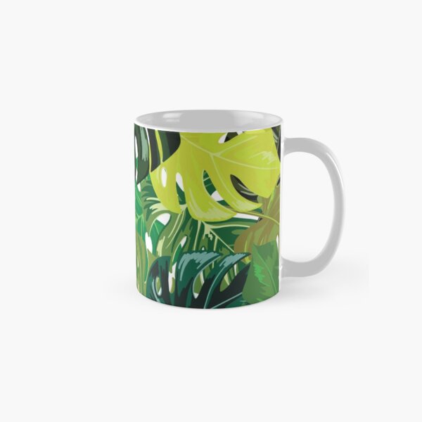 Turquoise popular Monstera Mug