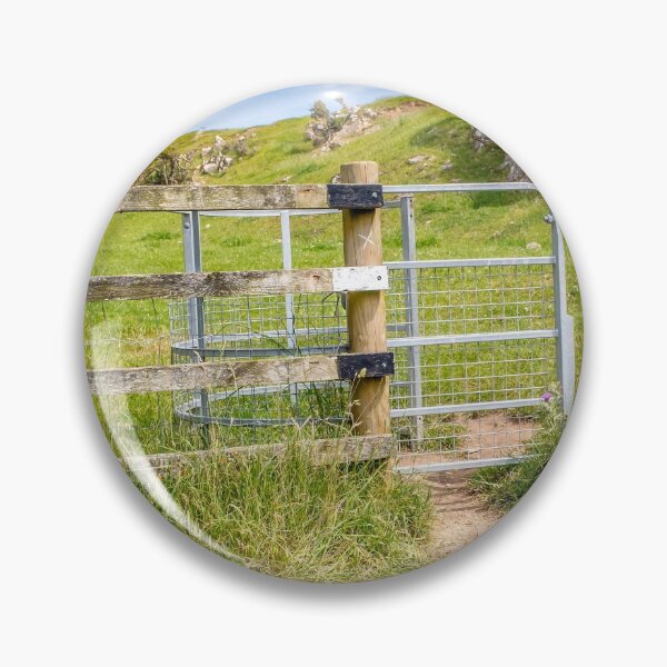 Item preview, Welsh Coastal Path, Gower, South Wales. One of the many metal gates to fence in livestock grazing along the coastal path designed and sold by yackers1.