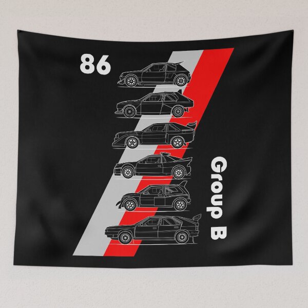 Item preview, Group B rallycars grey and red designed and sold by purpletwinturbo.