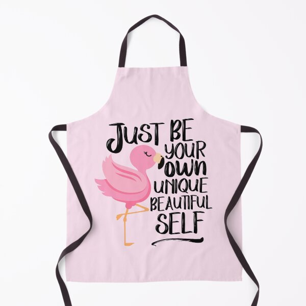 Item preview, Just Be Your Own Unique Beautiful Self, Pink Flamingo designed and sold by WildHoneyDesign.