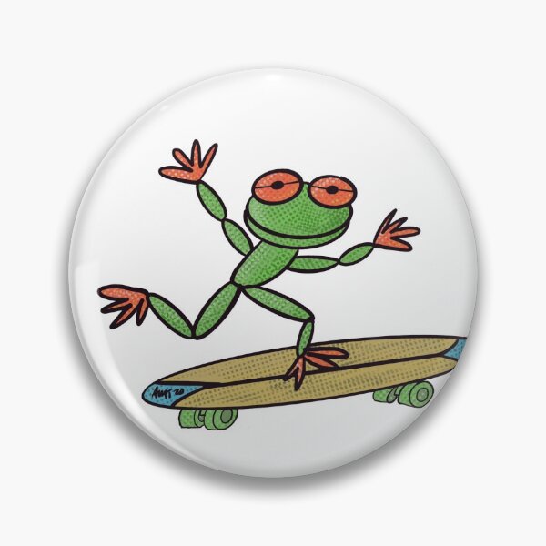 Item preview, Frog on a skateboard  designed and sold by ATuc.