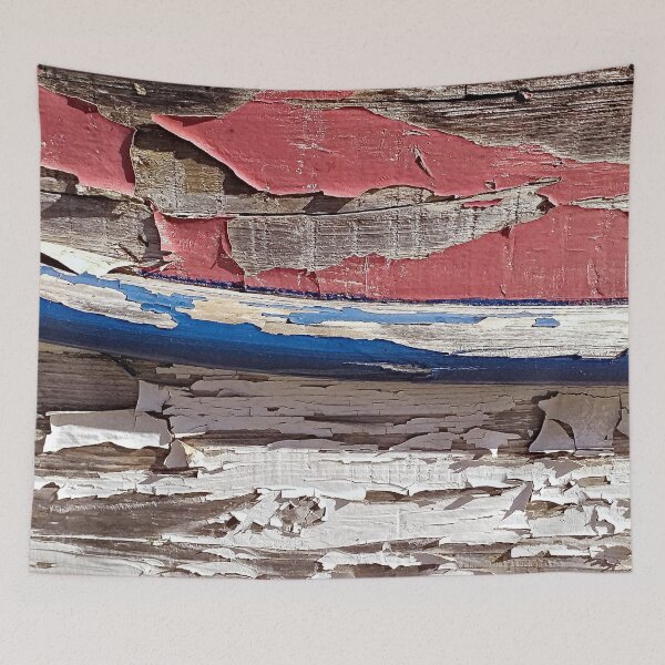 Item preview, Old Painted Wooden Boat Hull Detail Coastal Texture designed and sold by worldways.