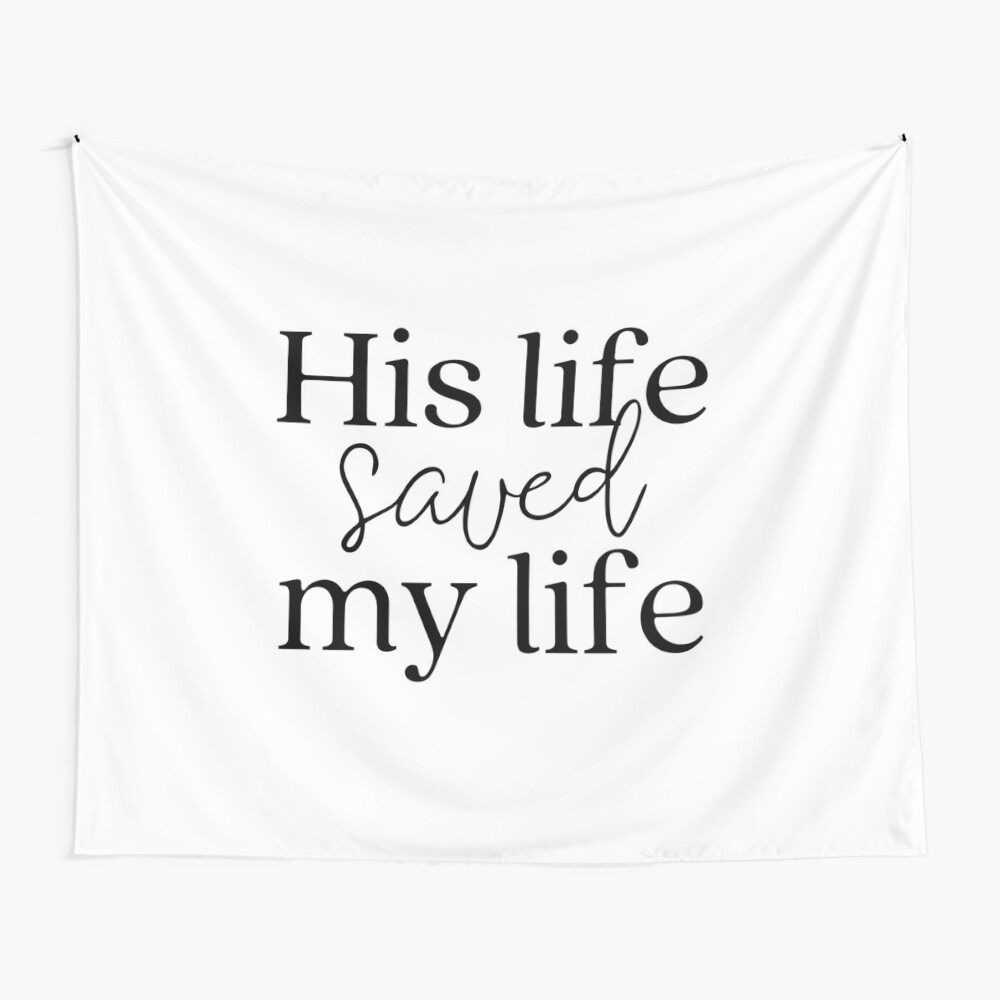 Rideau De Douche Sa Vie M A Sauve La Vie Citation Chretienne Religieux Inspirant Par Pmarchanti Redbubble