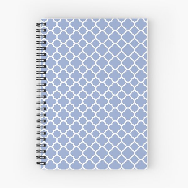 Item preview, Serenity Blue Trendy Color Quatrefoil Pattern designed and sold by TigerLynx.