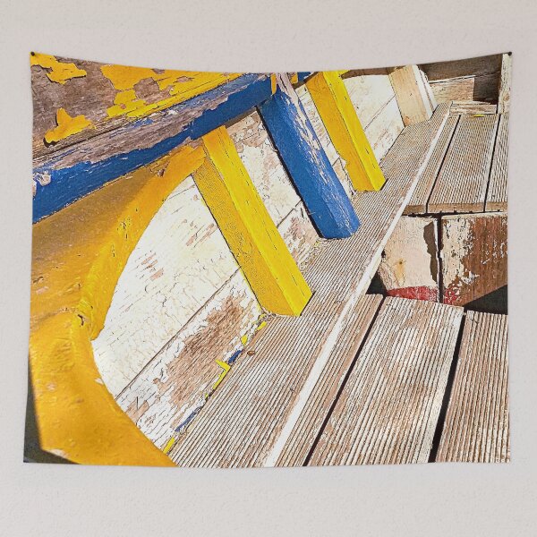 Item preview, Painted Wooden Boat Detail Coastal  designed and sold by worldways.