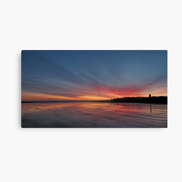 Sunrise over the beach at St Andrews, Scotland Canvas Print