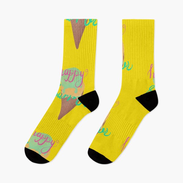 Item preview, Happy summer ice cream - yellow designed and sold by HomeMase.