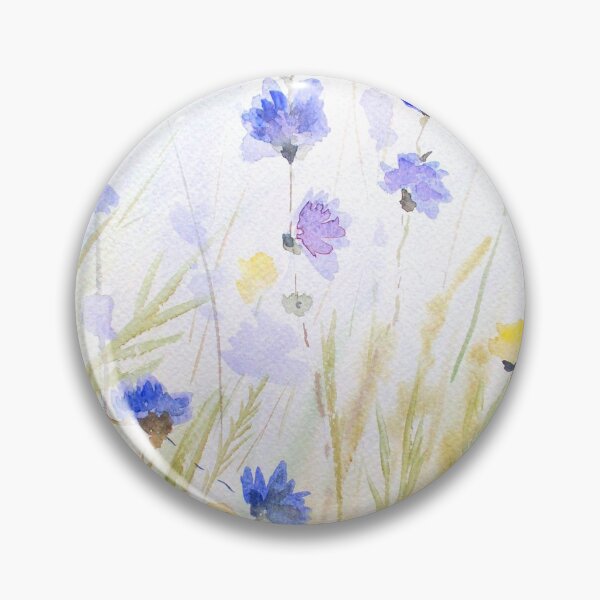 Item preview, Wildflowers. Light purple cornflowers, rye. Summer flowers. White and soft colord designed and sold by ElenaGalaxyArt.