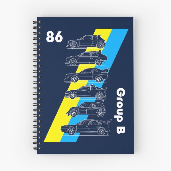 Item preview, Group B rallycars yellow and blue designed and sold by purpletwinturbo.