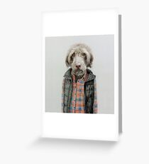 dog in shirt Greeting Card