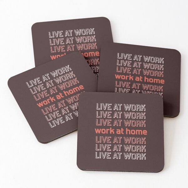 Item preview, Work at Home or Live at Work? - Burnt Orange designed and sold by thecatsfractal.