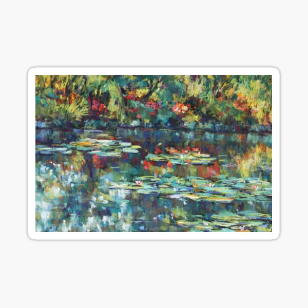 Aperçu de l'œuvre Reflets de jardin Monet créée et vendue par Bonnyview Studio.