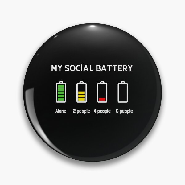 Item preview, Introvert social battery designed and sold by Peaceful Life Co.