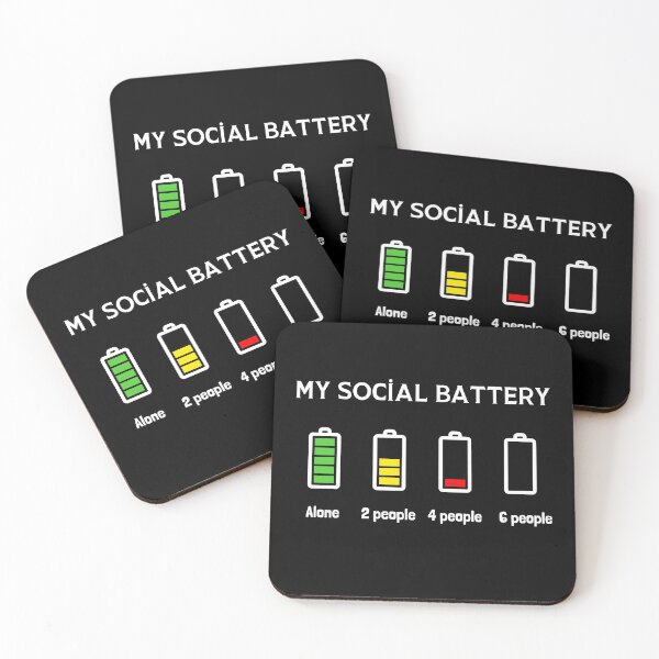 Item preview, Introvert social battery designed and sold by Peaceful Life Co.