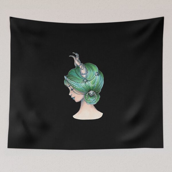 Item preview, Fantasy art, Woman Taurus, Zodiac sign,  designed and sold by Akatamakata.