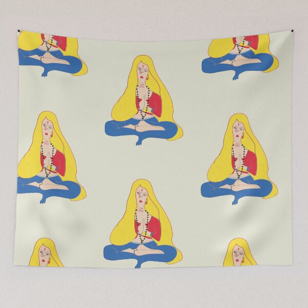 Artikelvorschau, Indische Frauen-Kunstwerk in Gebetshaltung entworfen und verkauft von hutofdesigns.
